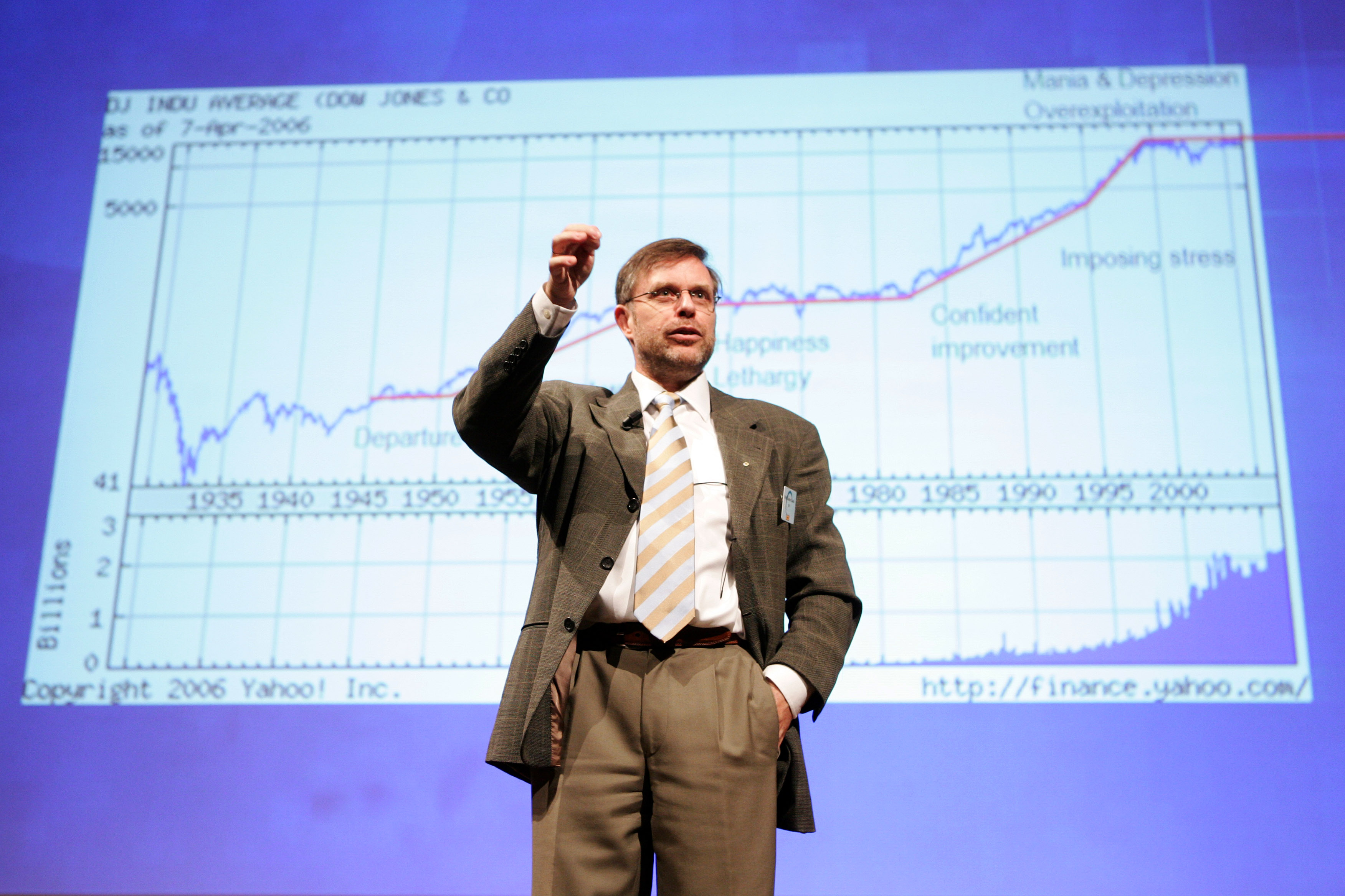 Prof. Gunter Dueck auf der SQS Konferenz 2006 Düsseldorf