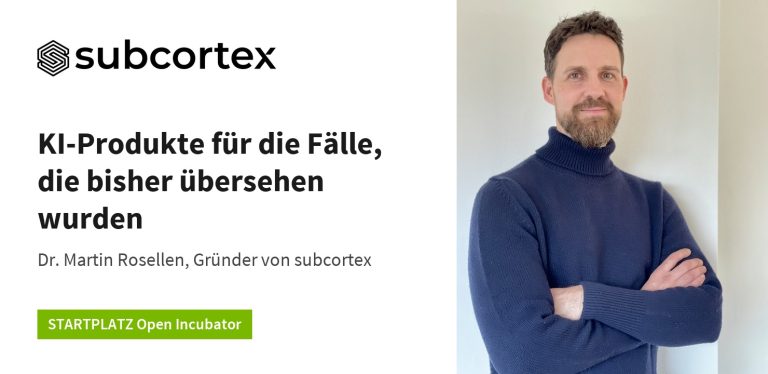 Dr. Martin Rosellen, Gründer von subcortex, mit dem Titel des Beitrags